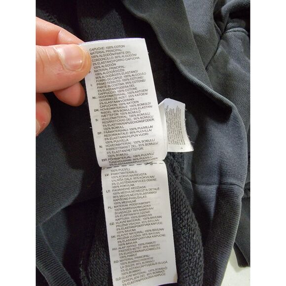 Adidas Grey Hoodie Sweatshirt - Medium - Picture 6 of 7